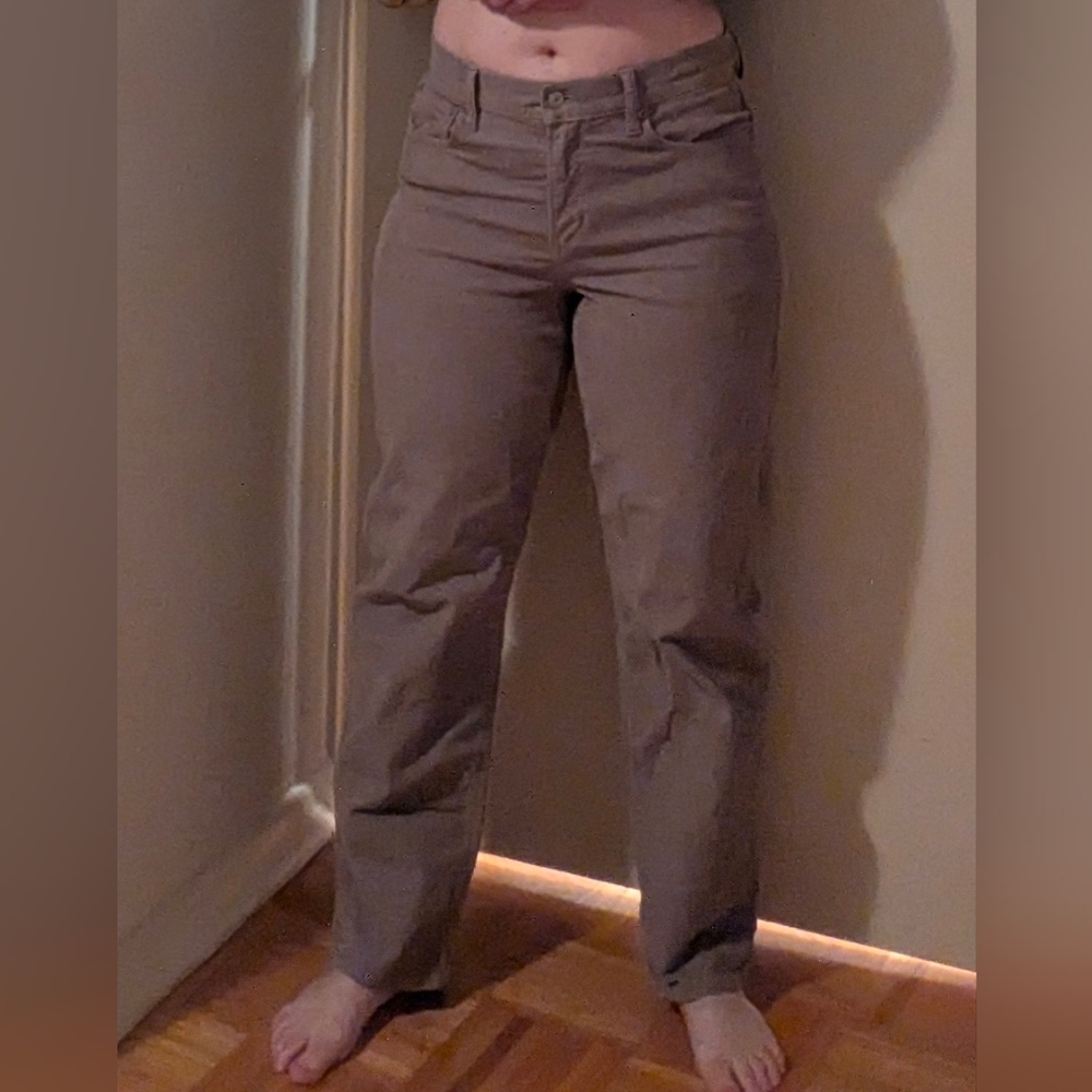 American Eagle Outfitters Stretch Corduroy 90s Straight Pant In Mauve